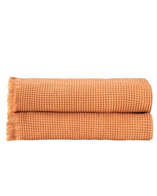 Micro Waffle Bath Bundle - 2 Pack - Beige - Image 2