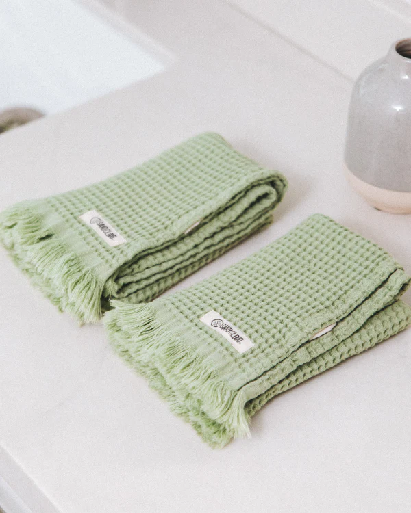 Micro Waffle Hand Bundle Sage - Image 4